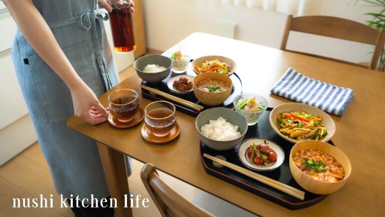 # 113 毎日を元気にすごす夏野菜たっぷりレシピ【暮らしと食のvlog】記念日ディナー: Anniversary at Home